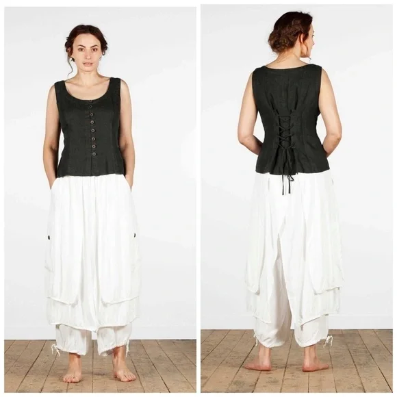 Black Button-Down Blouse - Picture 2 of 11